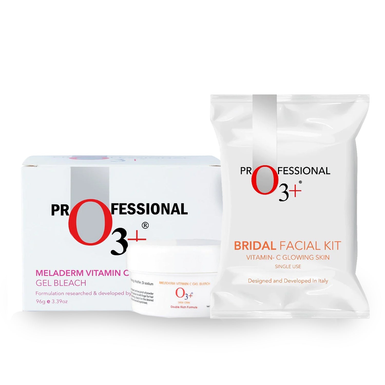 O3 Bridal Facial Kit Vitamin C Meladerm Vitamin C Gel Bleach Combo