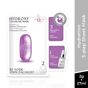 O3+ Hydroxy Hydration 3-Step Cellulose Sheet Mask